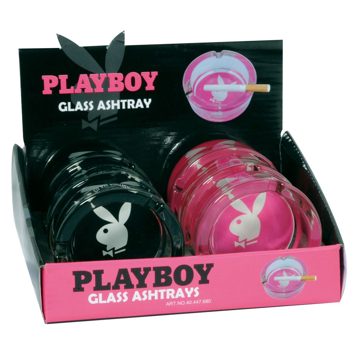 Playboy Glass Cigarette Ashtray Display 1